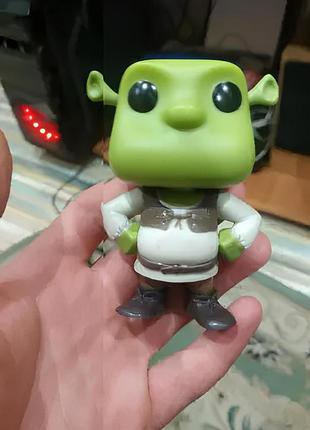 Фигурка funko pop shrek 10 см в коллекционной коробке статуэтка шрек фанко поп из мультфильма