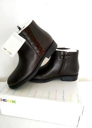 Деми сапоги ботинки челси хайтопы для девочки geox, новые, натур кожа, 32 р