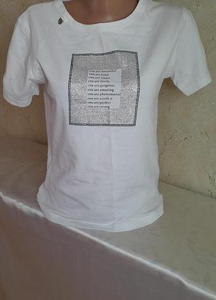 Футболка коттон белая