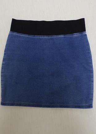 Коттоновая мини юбка