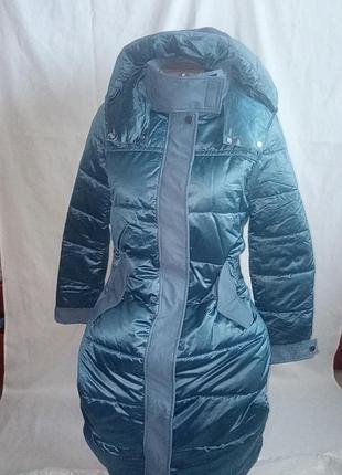 Зимняя куртка-плащ, куртка удлиненная 42размер.