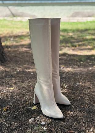 Сапоги шкіряні