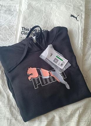 Кофта puma жіноча чорна l без утеплення, оригінал/розмір l