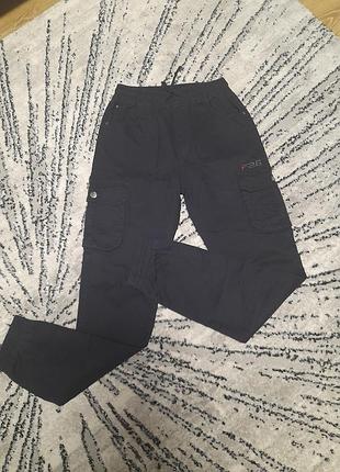 Джоггеры котовые темно-синие