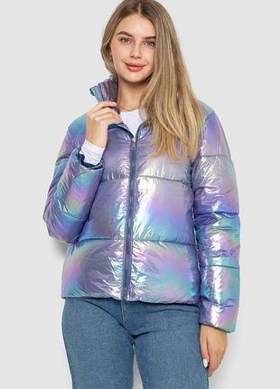 Куртка женская демисезонные из пластинки разноцветная