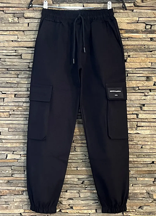 Детские спортивные штаны джогеры карго на подростка  146-164 al23ал