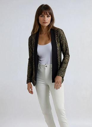 Новый жакет пиджак amisu леопардовый вечерний moschino alexander mcqueen givenchy yves saint laurent guess michael kors calvin klein dkny hugo boss dg