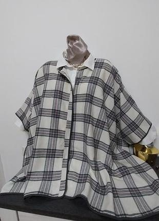 Нове легке пальто накидка пончо вовна пог 100