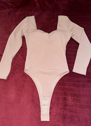 Боді з довгим рукавом