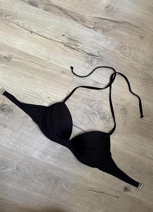 🍍черный купальный лиф верх от купальника с пуш-ап а/в
