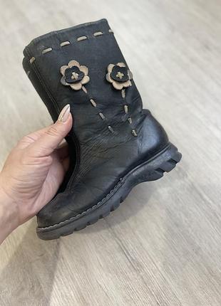 Черевики шкіряні зимові на дівчинку