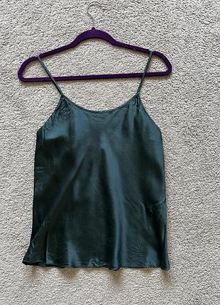 Смарагдовий шовковий топ galaxy of switzerland