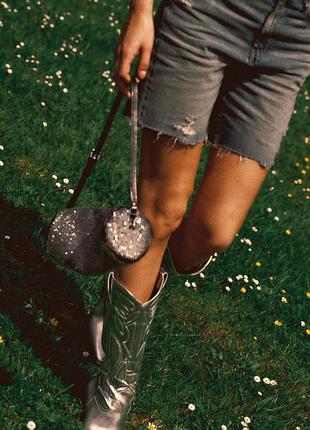 Нова сумка в стразах zara