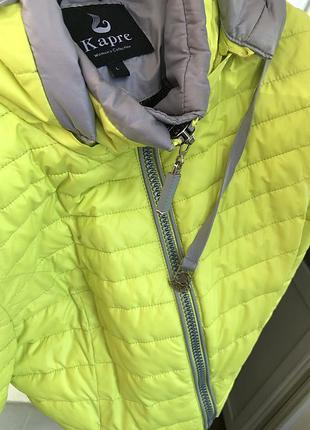 Куртка, демісезон. смачно лимонного кольору фабирики kapre
