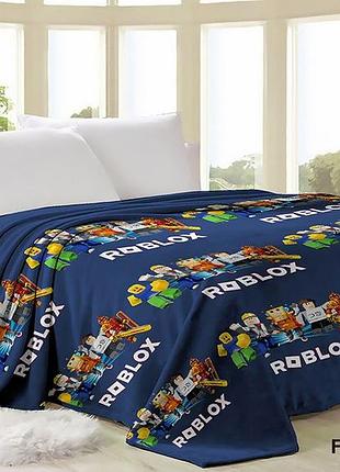 Детский плед флис щенячий патруль фрозен китти роблокс мопс полуторный