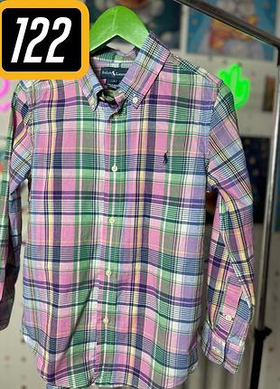 🛍️ картата сорочка для хлопчика від бренду polo ralph lauren.