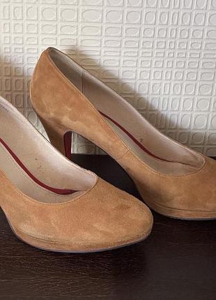 Туфлі лодочки човники з натуральної замші бренд belmondo німеччина