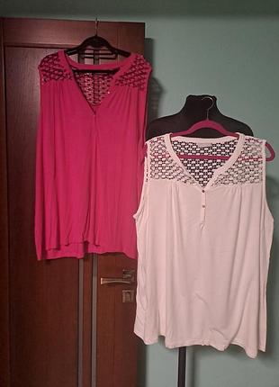 Комплект маечек с кружевом 22-24 размера