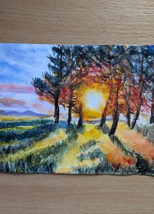 Акварельная картина