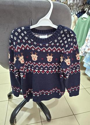 Новый детский свитшот для мальчика 80 размер, 12-18 мес, ovs