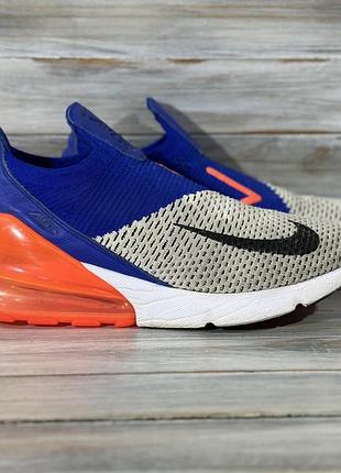Nike air max 270 flyknit "blue racer/total crimson" оригинальные кроссовки