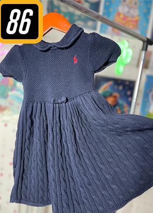 🛍️ вʼязана сукня темно-синього кольору від бренду polo ralph lauren.