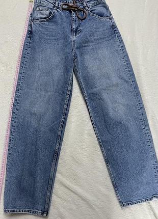 Джинси прямі, сині, середня посадка, розмір м