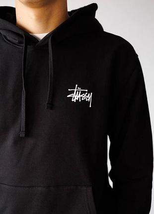 Худі stussy black модель: #art0228 3