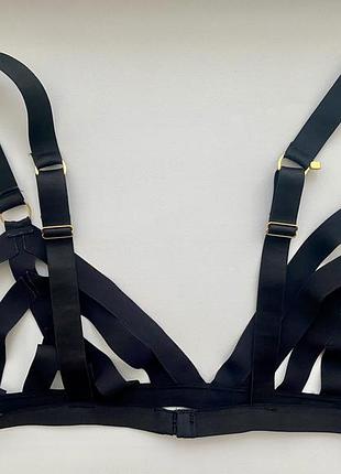 Відкритий еротичний бюстгальтер з резинок розмір xl