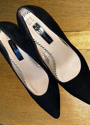 Лодочки замшеві