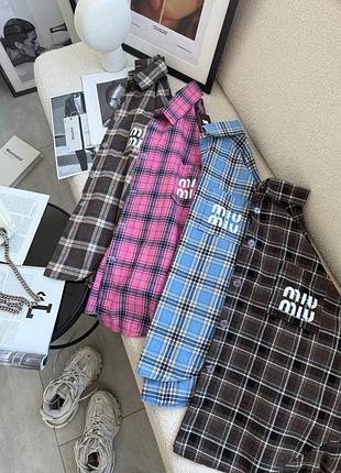 Жіноча фланелева сорочка у клітинку | 265