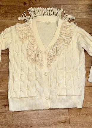 ⚜️❤️max mara оригинальный молочный женский кардиган !