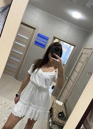 Сукня жіноча коротка міні  mohito м біла