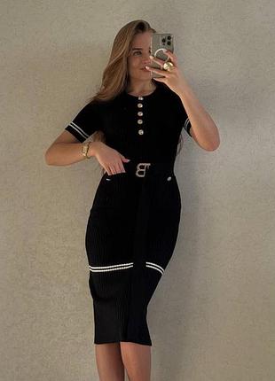 Платье с элегантным поясом💋