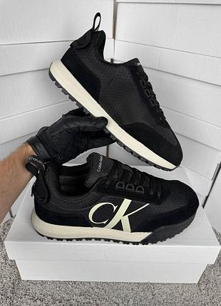 Мужские кроссовки calvin klein457 black white