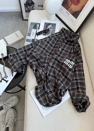 Жіноча фланелева сорочка у клітинку | 265