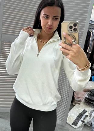 Свитер молния зип люкс