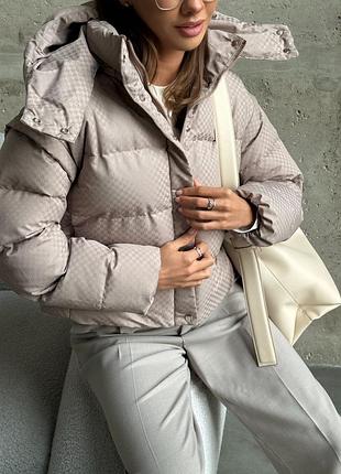 Дутая стеганая куртка трансформер жилет