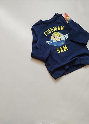 🩵💛теплющій реглан для хлопчика з яскравим принтом 👷