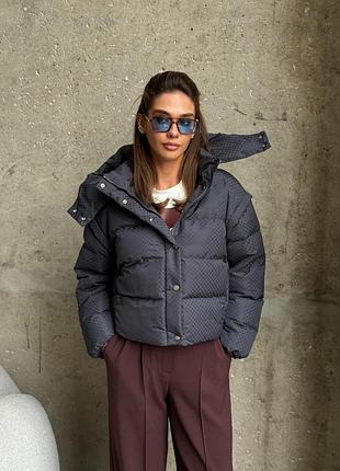 Дутая стеганая куртка трансформер жилет