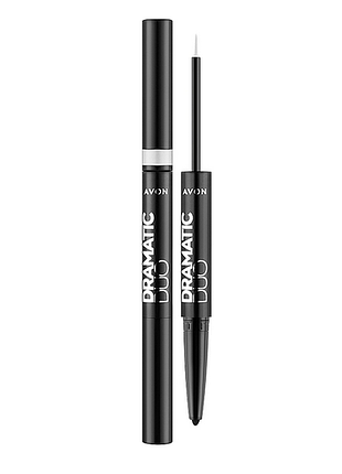 Уценка! карандаш и подводка для глаз 2 в 1 avon dramatic duo 2 in 1 pencil and liquid eyeliner /ейвон