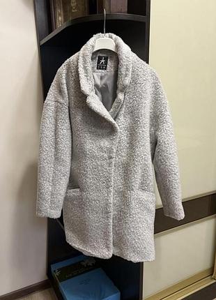 Пальто полупальто классное женское на подкладке стильное теплое