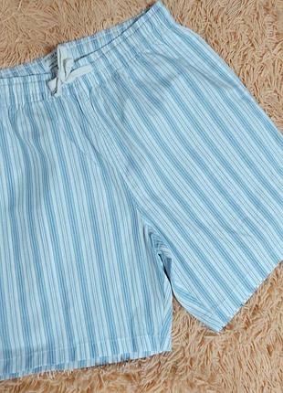 Чоловічі шорти для дому та сну з кишенями х.б.