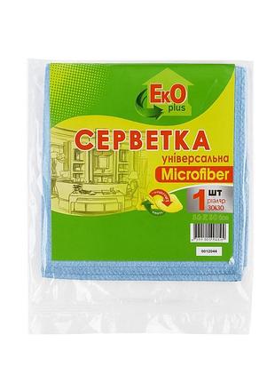 Еко plus серветка універсальна microfiber 30×30 см (1 шт)