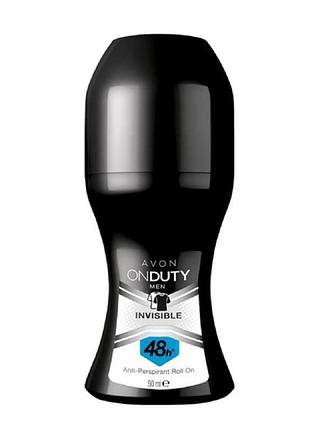 Avon дезодорант-антиперспірант із кульковим аплікатором «невидимий бар'єр» для чоловіків (50 мл)