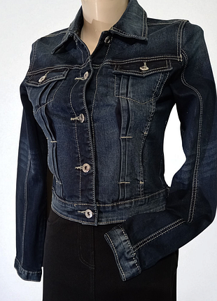 Hydee, куртка джинсовая, укороченная, стрейчевая.