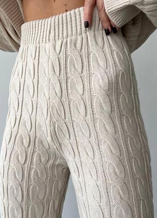 Вязаные брюки с разрезами ego