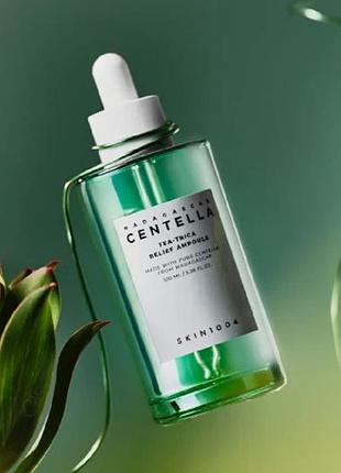 Skin1004 - madagascar centella tea-trica relief ampoule - заспокійлива сироватка для проблемної шкіри - 100ml