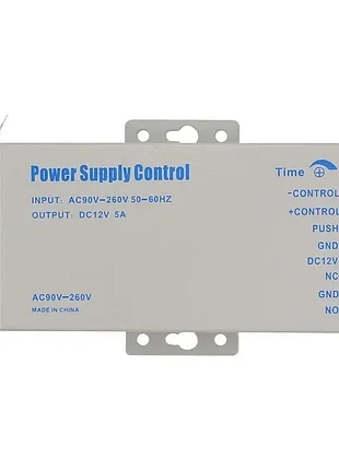 Блок живлення libo access control power supply k80 — dc 12 в 5 а, ac 110-260 для дверних замків