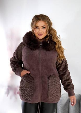 Женская куртка из альпаки до 58 размера